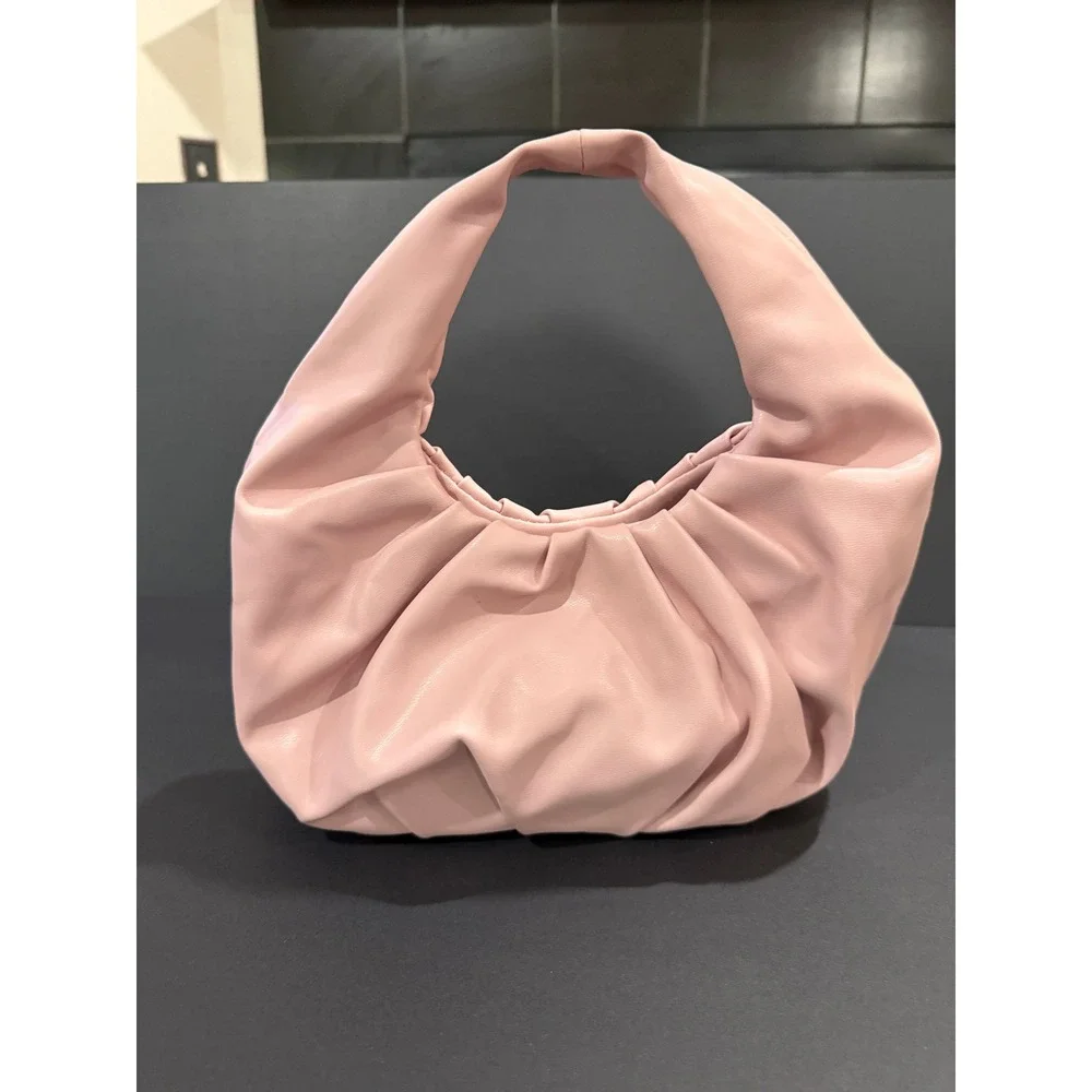 Blush Pink Slouchy Hobo Bag – Soft Faux Leather‎ Purse